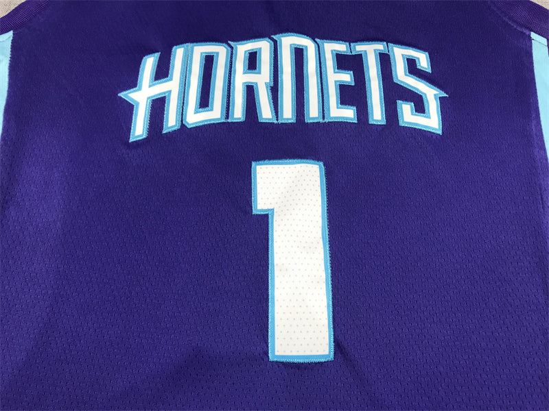 Men's Charlotte Hornets LaMelo Ball Purple 2022/23 Swingman Jersey - Statement Edition