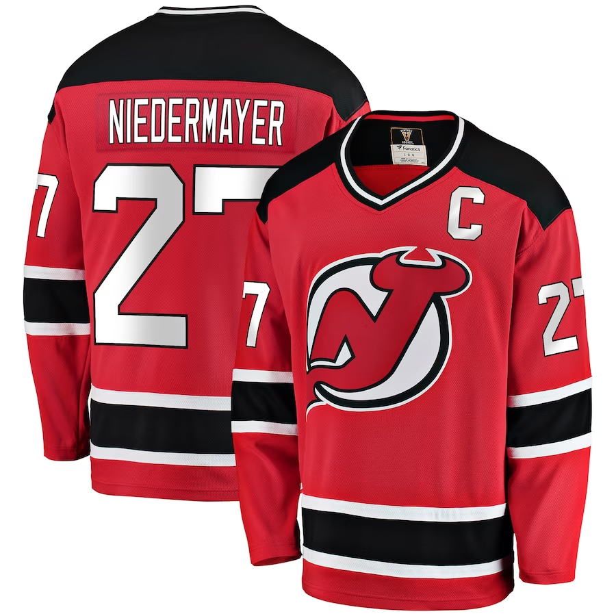 Men's New Jersey Devils Scott Niedermayer Red Player Game Jersey