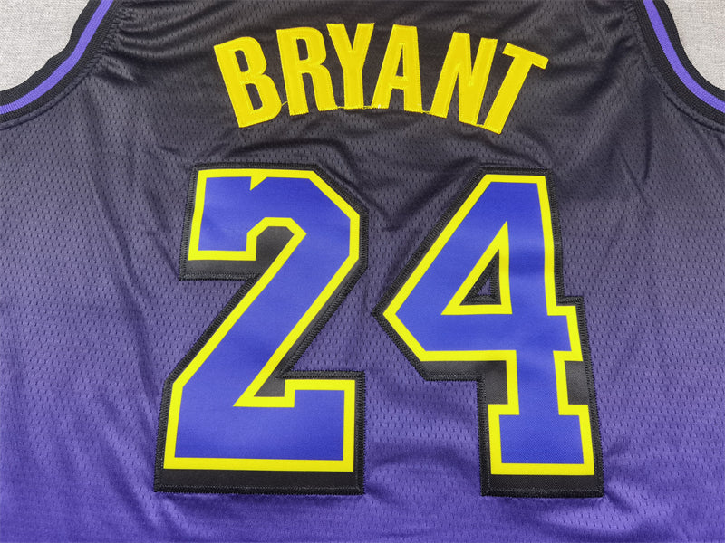 Men's Los Angeles Lakers Kobe Bryant Purple 2024/25 Swingman Jersey - City Edition