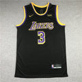 Men's Los Angeles Lakers Anthony Davis Black 2020/21 Swingman Player Jersey