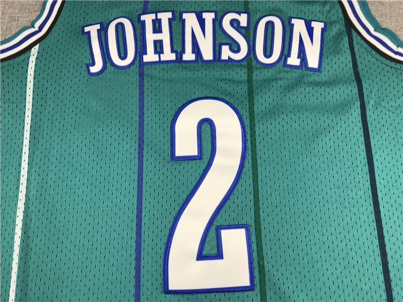 Men's Charlotte Hornets Larry Johnson 1992-93 Hardwood Classics Swingman Jersey