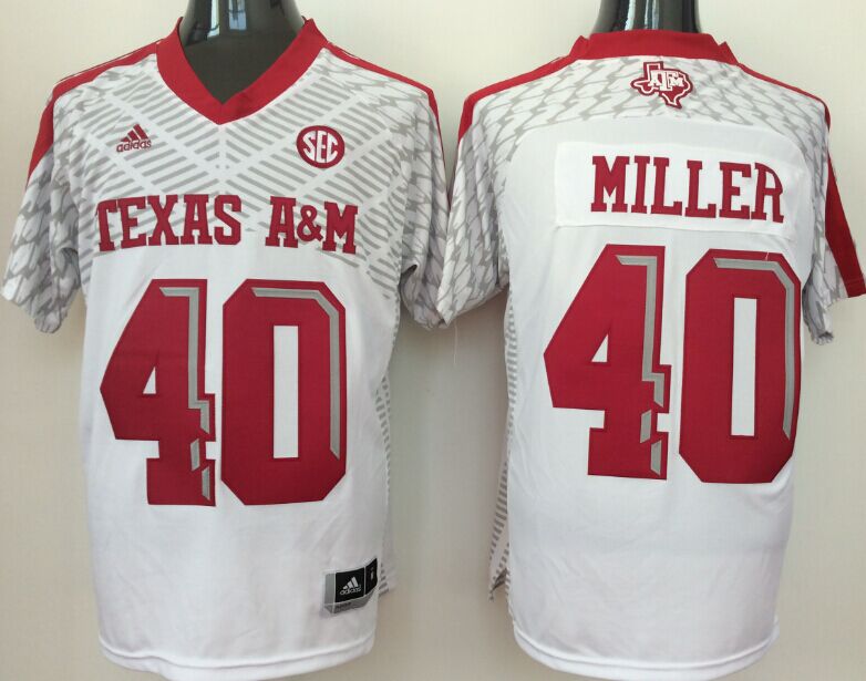 Men's Texas A&M Aggies Von Miller White Player Jersey