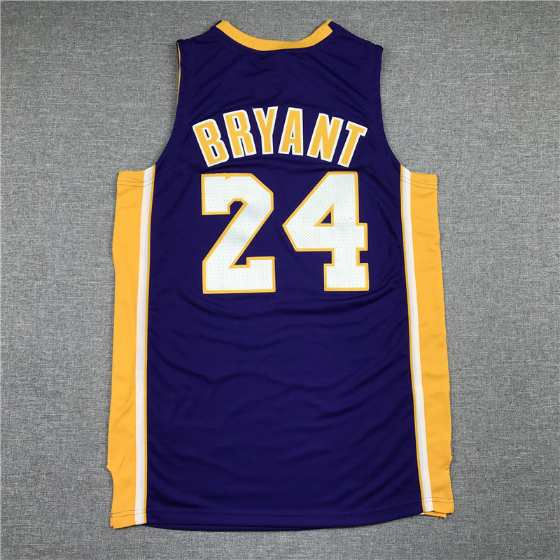 Men's Los Angeles Lakers Kobe Bryant Purple Hardwood Classics Authentic Jersey