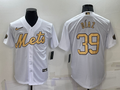 Men's New York Mets Edwin Diaz White Replica Player Jersey