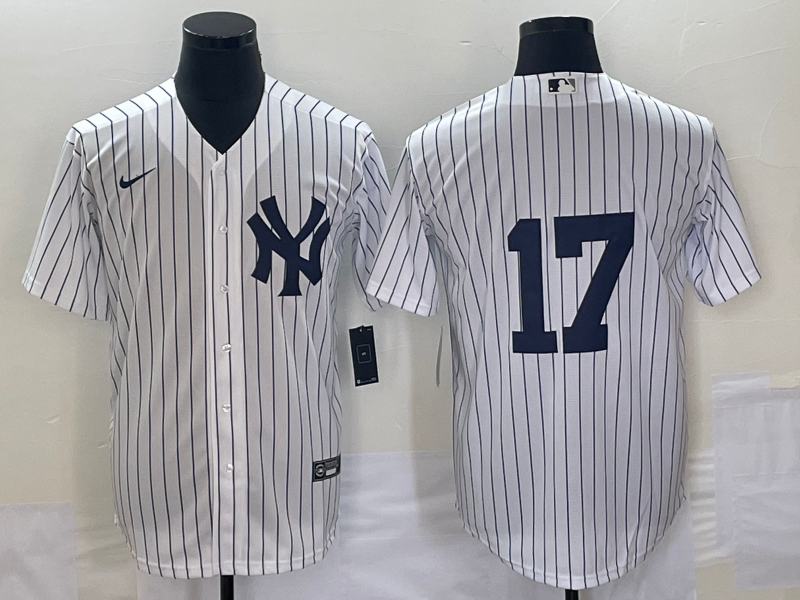 Men's New York Yankees Mickey Rivers White Replica Player Name Jersey