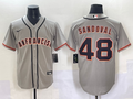 Men's San Francisco Giants Pablo Sandoval Gray Replica Player Jersey