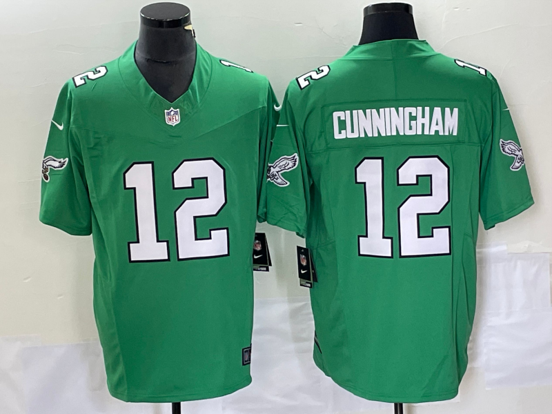 Men's Philadelphia Eagles Randall Cunningham Kelly Green Game Jersey
