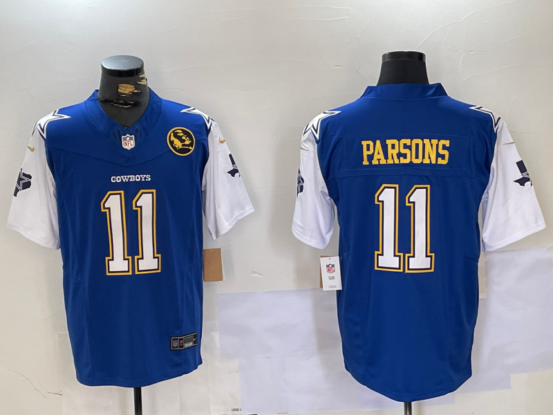 Men's Dallas Cowboys Micah Parsons Royal Game Player Jersey