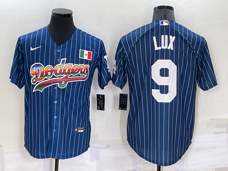 Men's Los Angeles Dodgers Gavin Lux Blue Stitched Jersey