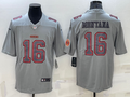 Men's San Francisco 49ers Joe Montana Gray Atmosphere Game Jersey
