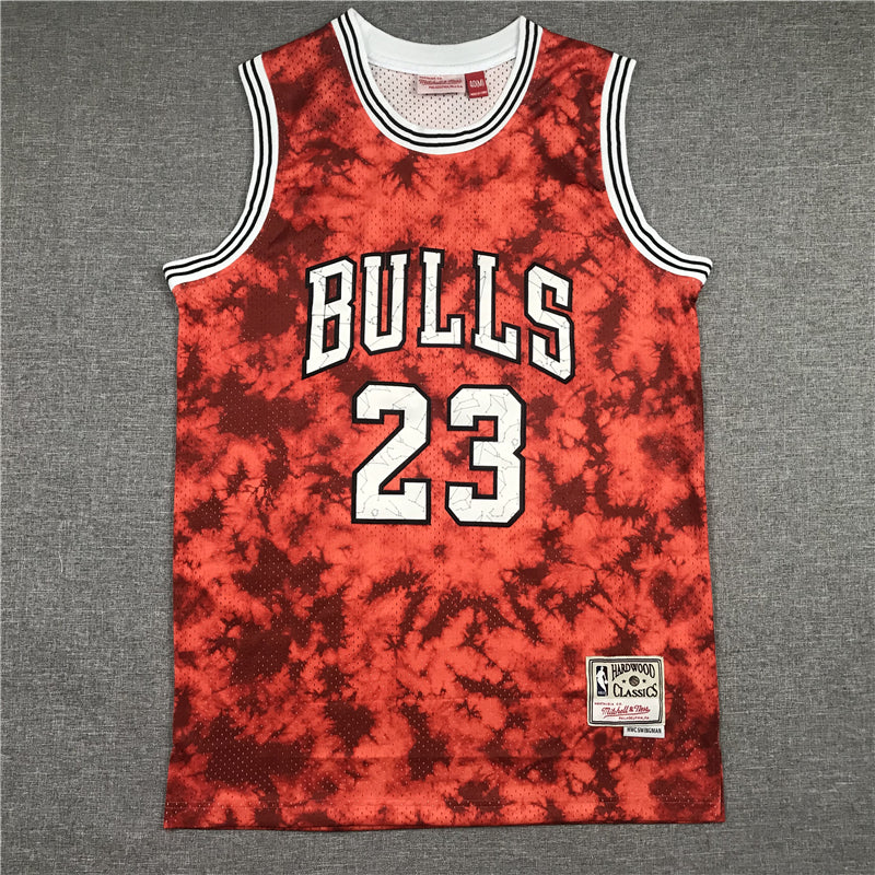 Men's Chicago Bulls Michael Jordan Red Galaxy Swingman Jersey