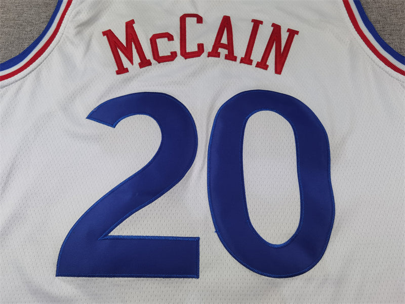 Men's Philadelphia 76ers Jared McCain White 2024/25 Swingman Player Jersey - City Edition