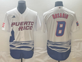 Men's 2023 World Baseball Classic Eddie Rosario Puerto Rico White Jersey