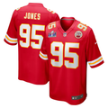 Men's Kansas City Chiefs Chris Jones Red Super Bowl LVIII Game Jersey