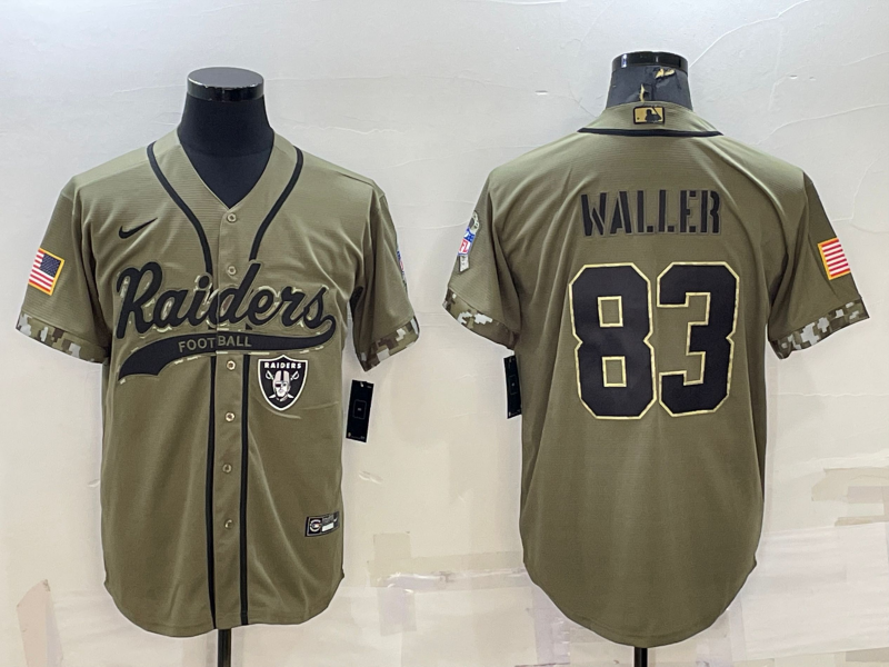 Men's Las Vegas Raiders Darren Waller Olive 2022 Salute To Service Limited Jersey Joint Edition