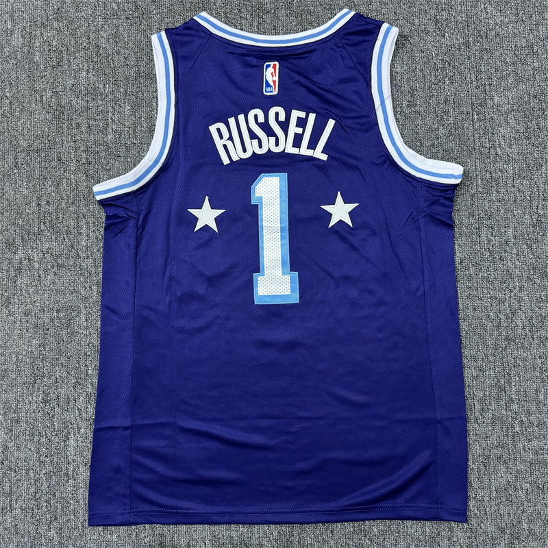 Men's Los Angeles Lakers D'Angelo Russell Purple Swingman Jersey