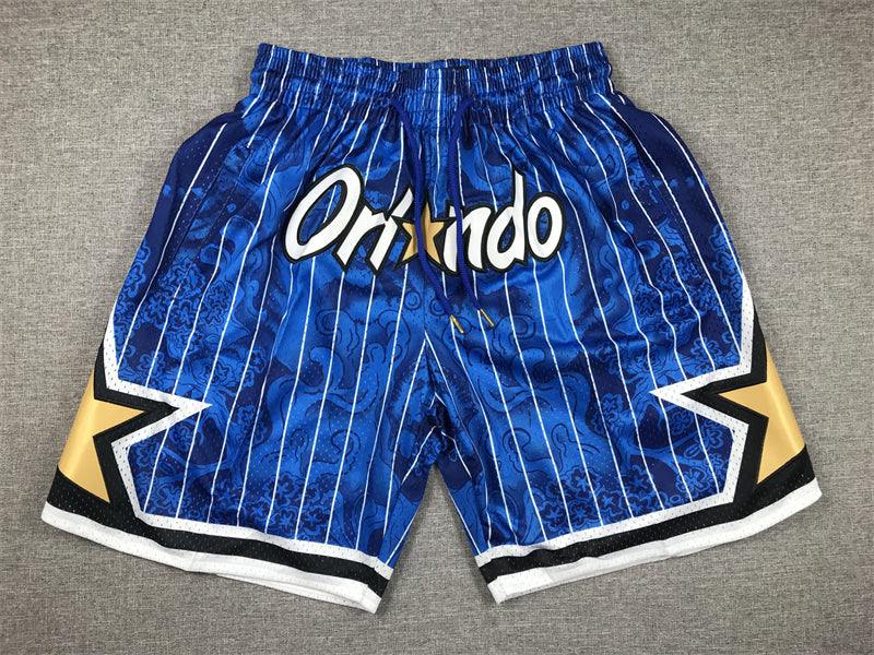 Men's Orlando Magic Tiger Year Limited Edition Blue Basketball Shorts