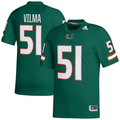 Men's Miami Hurricanes Jonathan Vilma Green Retired Football Player Jersey