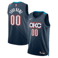Men's Oklahoma City Thunder Blue 2025/26 City Edition Swingman Custom Jersey