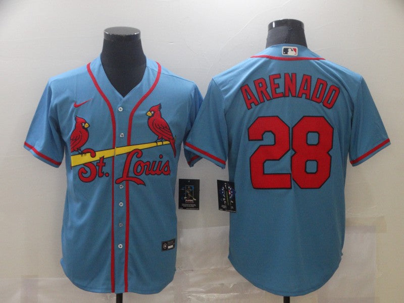 Men's St. Louis Cardinals Nolan Arenado Blue Replica Baseball Jersey