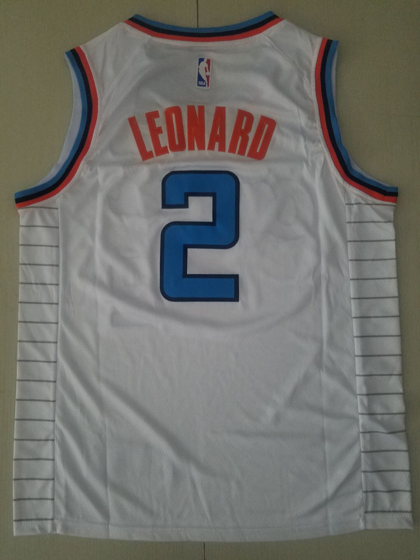Men's LA Clippers Kawhi Leonard White Player Jersey