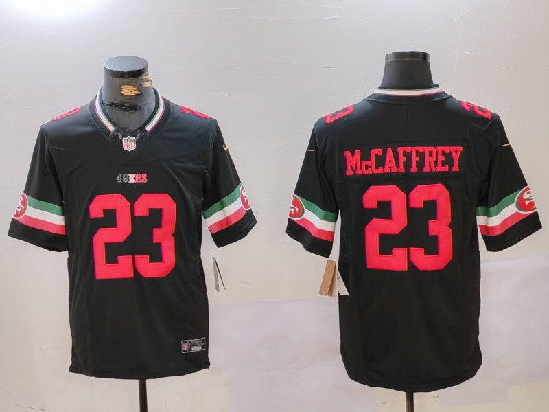 Men's San Francisco 49ers Christian McCaffrey Black Vapor F.U.S.E. Limited Jersey