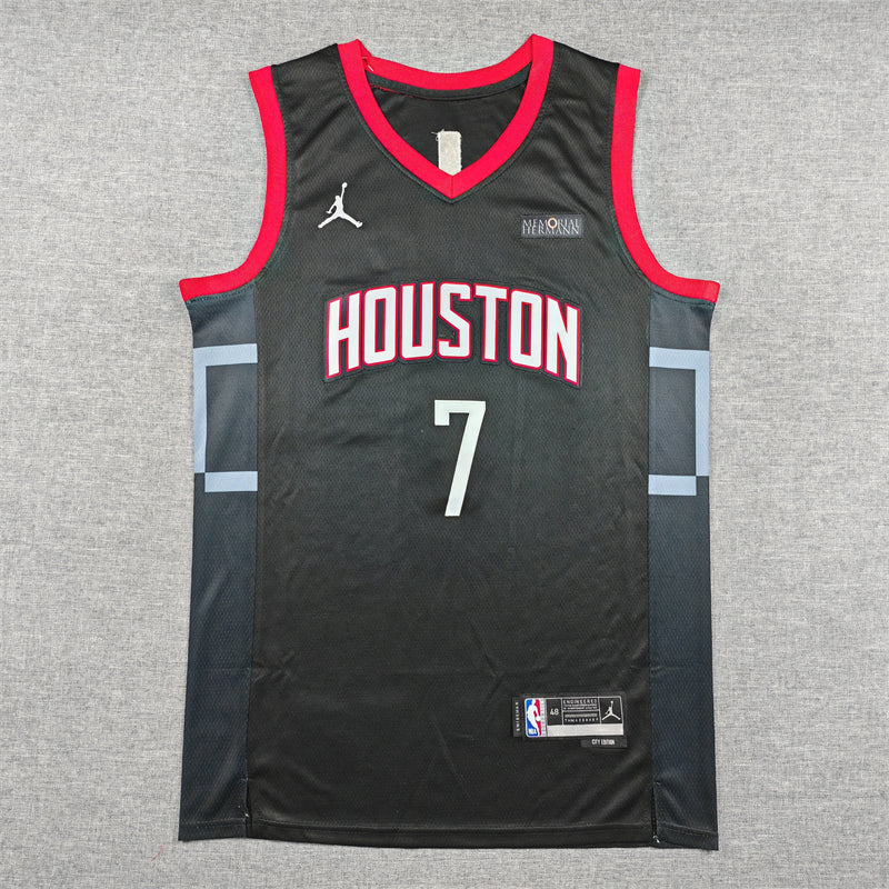 Men's Houston Rockets Kevin Durant Black Swingman Player Jersey - Statement Edition