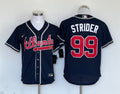 Men's Atlanta Braves Spencer Strider Navy Alternate Replica Player Jersey