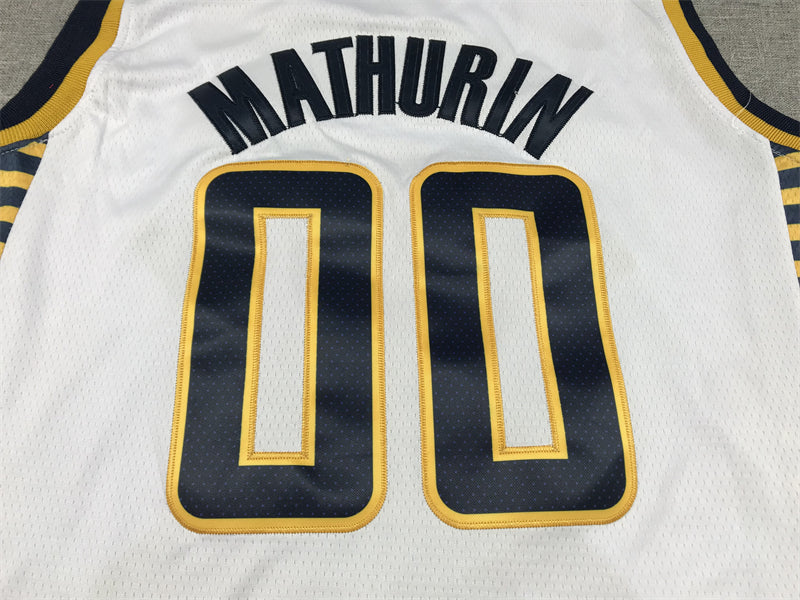 Men's Indiana Pacers Bennedict Mathurin White 2022/23 Swingman Jersey - Association Edition