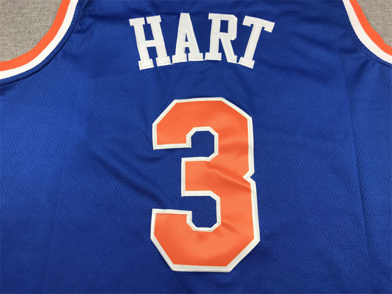 Men's New York Knicks Josh Hart Blue Swingman Jersey - Icon Edition