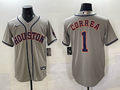 Men's Houston Astros Carlos Correa Gray Replica Player Jersey