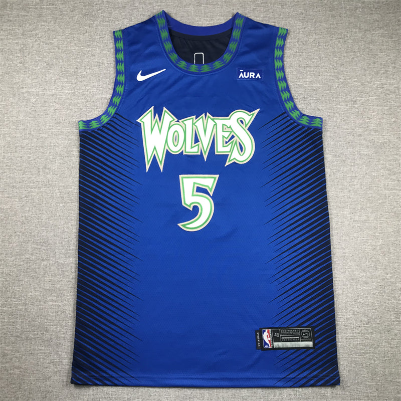 Men's Minnesota Timberwolves Anthony Edwards Blue Swingman Jersey - City Edition