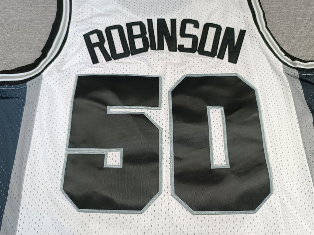 Men's San Antonio Spurs David Robinson White 1998-99 Classics Swingman Jersey
