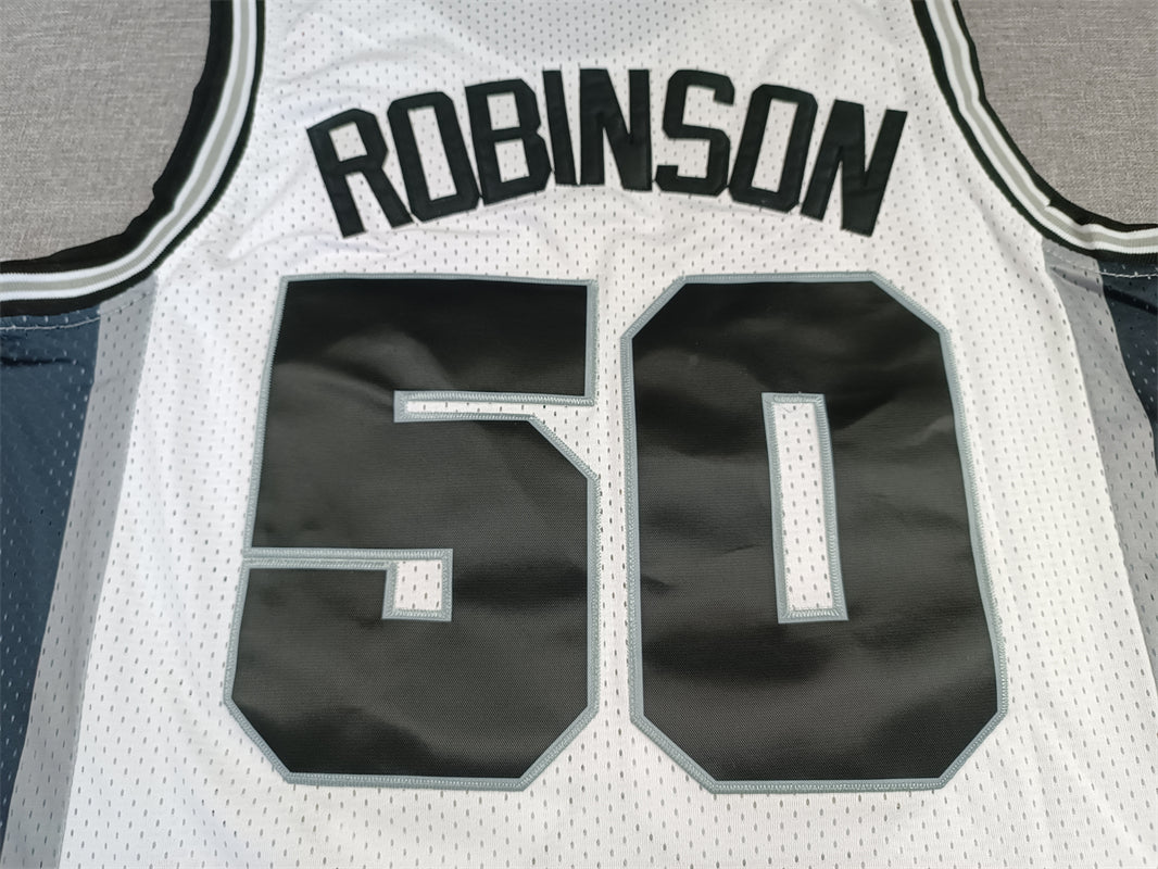 Men's San Antonio Spurs David Robinson White 1998-99 Classics Swingman Jersey