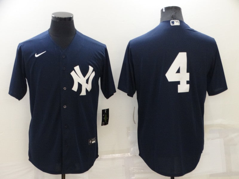 Men's New York Yankees Lou Gehrig Navy Replica Player Name Jersey