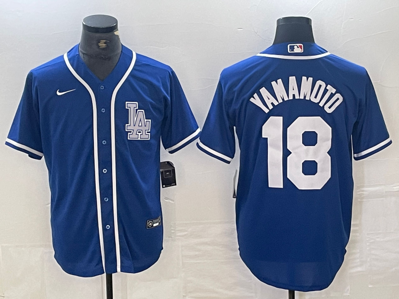 Men's Los Angeles Dodgers Yoshinobu Yamamoto Blue Limited Player Jersey