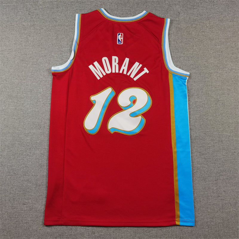 Men's Memphis Grizzlies Ja Morant Red 2024/25 Swingman Player Jersey - City Edition