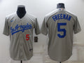 Men's Los Angeles Dodgers Freddie Freeman Gray Replica Player Jersey