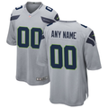 Men's Seattle Seahawks Gray Custom Game Jersey