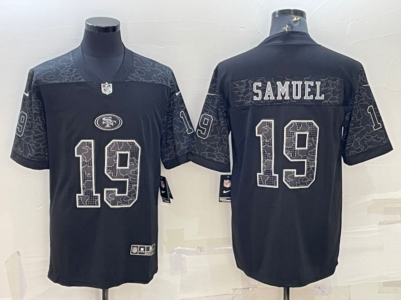 Men's San Francisco 49ers Deebo Samuel Black Retired Player RFLCTV Limited Jersey
