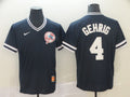 Men's New York Yankees Lou Gehrig Navy Replica Baseball Jersey