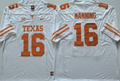 Men's Texas Longhorns Arch Manning White Replica Player Jersey