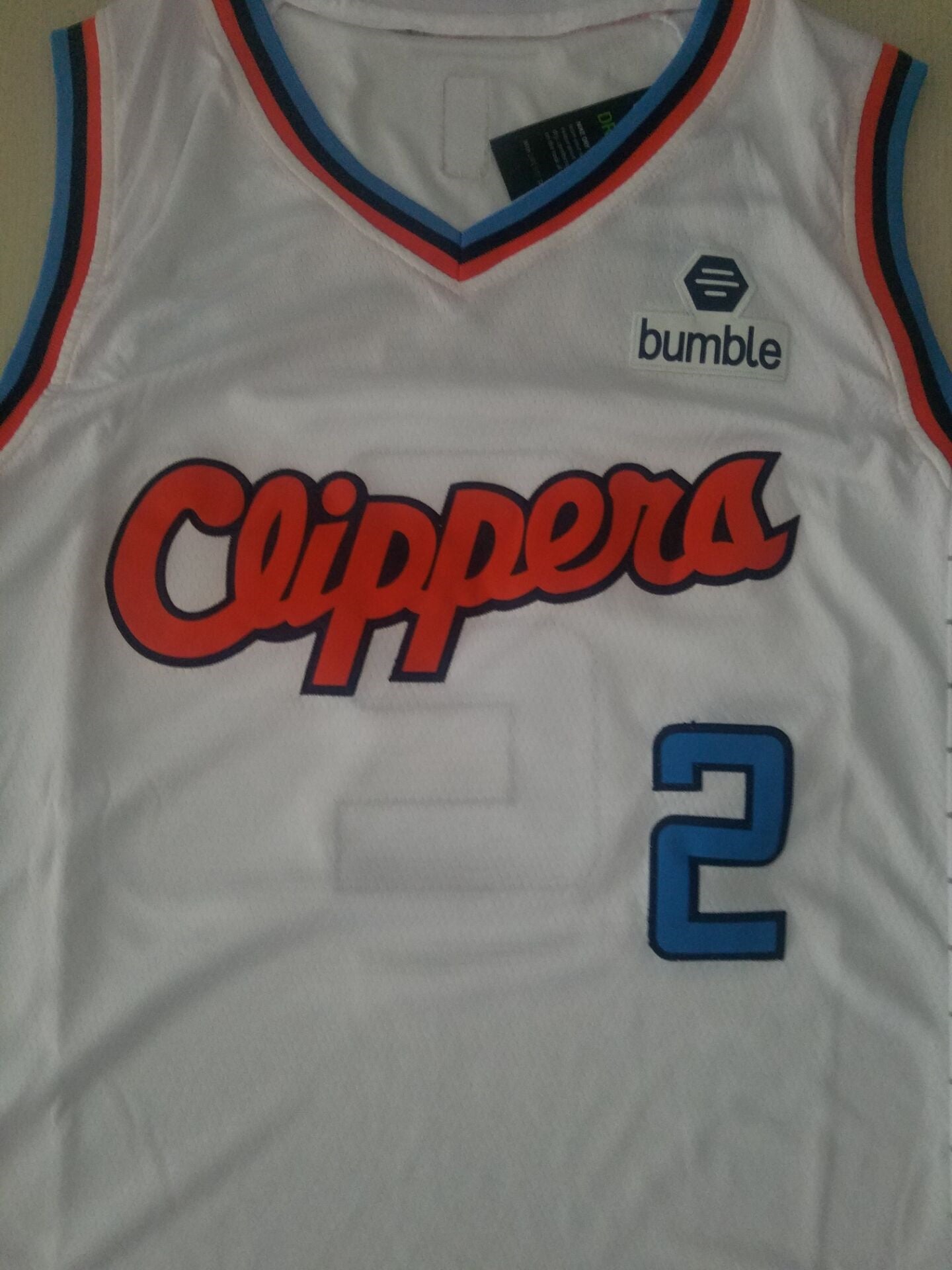 Men's LA Clippers Kawhi Leonard White Player Jersey