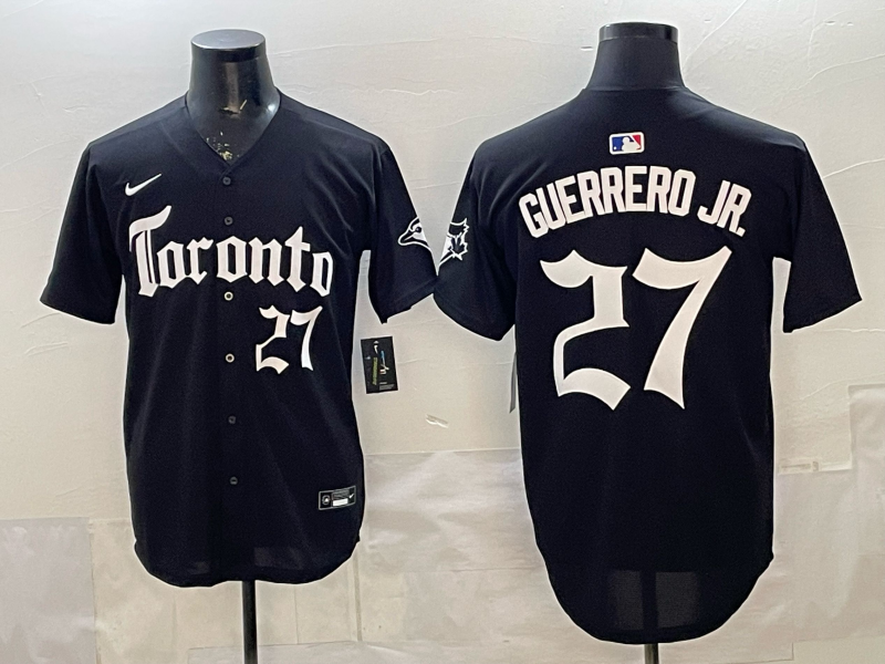 Men's Toronto Blue Jays Vladimir Guerrero Jr. Black Player Jersey