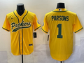 Men's Green Bay Packers Micah Parsons Yellow Game Jersey