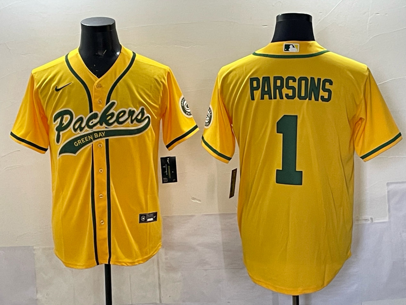 Men's Green Bay Packers Micah Parsons Yellow Game Jersey