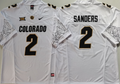 Men's Colorado Buffaloes Shedeur Sanders White Player Jersey