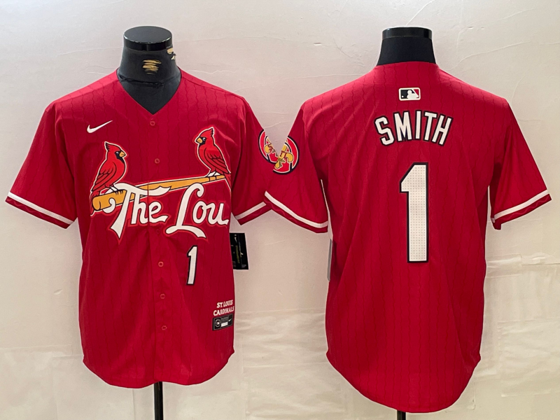 Men's St. Louis Cardinals Ozzie Smith Red 2024 City Connect Limited Player Jersey