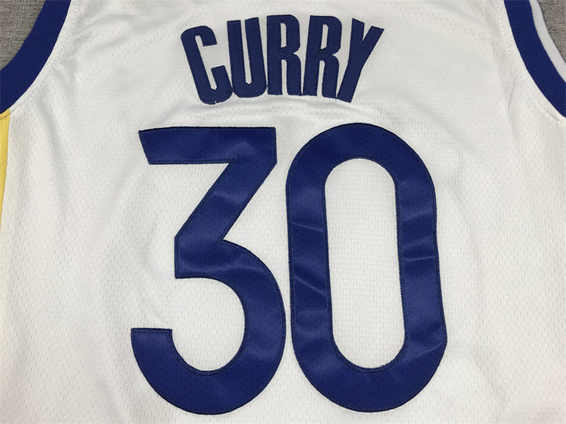 Men's Golden State Warriors Stephen Curry White 2022/23 Swingman Jersey - Association Edition