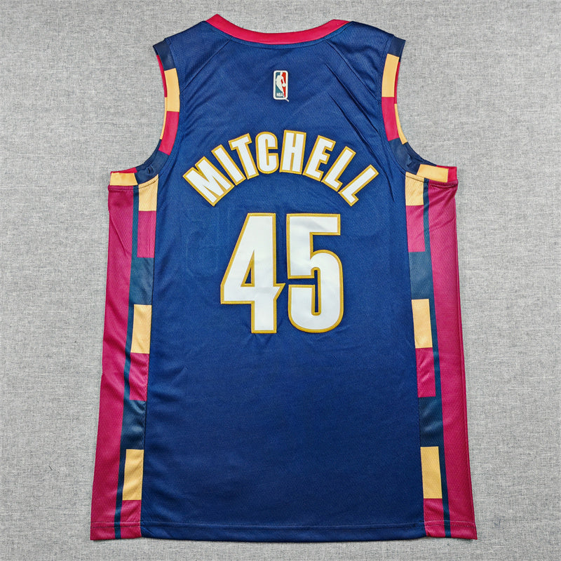 Men's Cleveland Cavaliers Donovan Mitchell Navy Swingman Jersey - Classic Edition